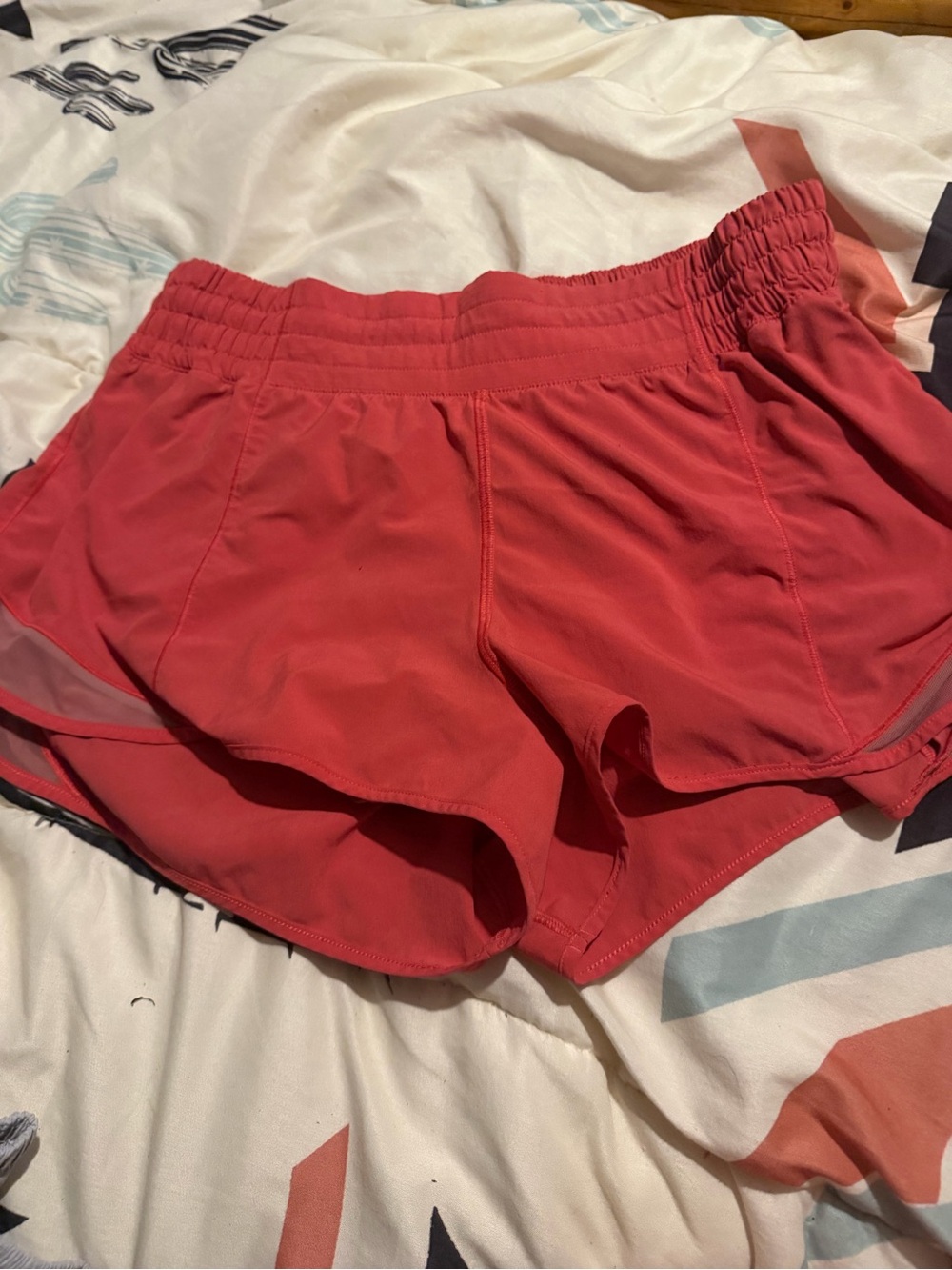 lululemon athletica Coral Red Running Shorts
